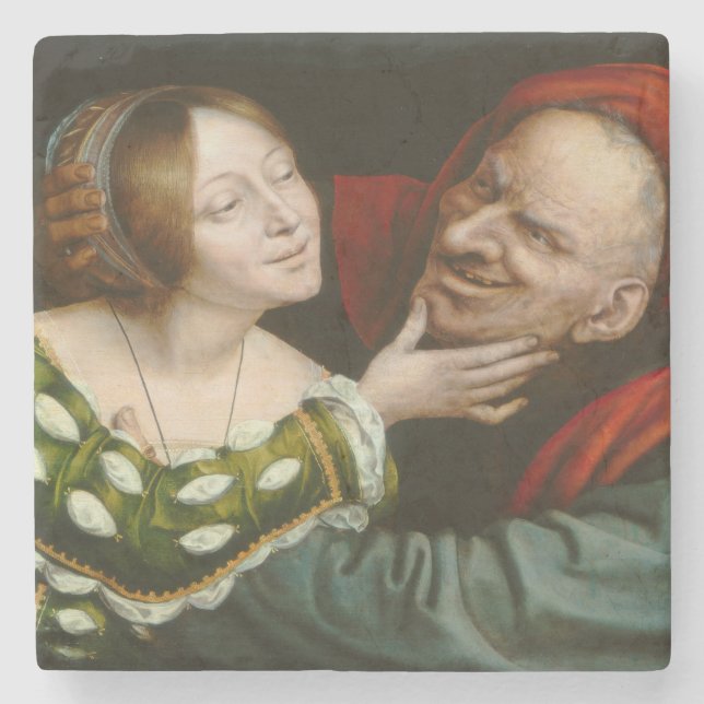 Porta-copo De Pedra Ill-Match Lovers (por Quentin Massys) (Frente)