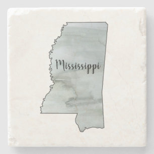 Porta-copo De Pedra Ilustração de Estado do Mississippi