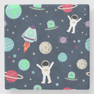 Porta-copo De Pedra Ilustração de padrão de espaço