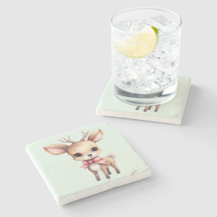 Porta-copo De Pedra Ilustração do desenho animado de veado-bebê