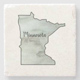 Porta-copo De Pedra Ilustração do Estado de Minnesota
