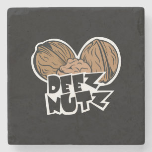 Porta-copo De Pedra Ilustração engraçada de Deez Nutz