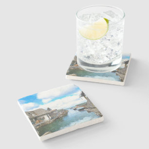 Porta-copo De Pedra Imagem de Michigan Fish Town