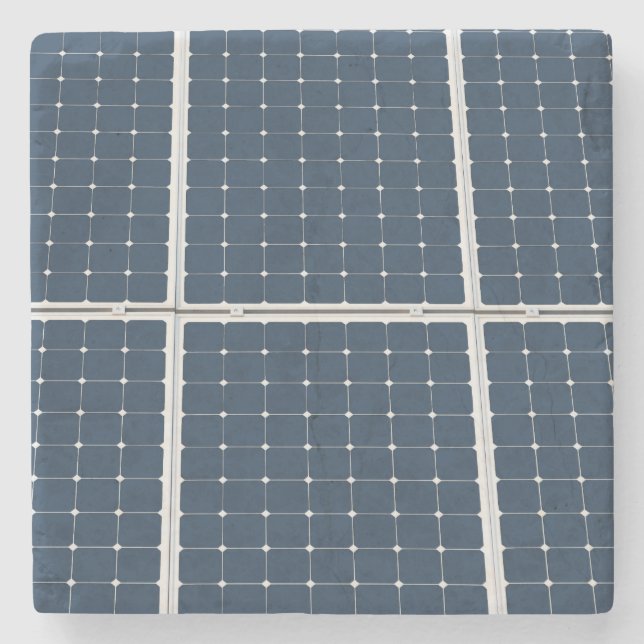 Porta-copo De Pedra Imagem engraçada de um painel de energia solar (Frente)