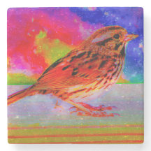 Impressão de Arte do Sonho de Pássaro Cósmico"