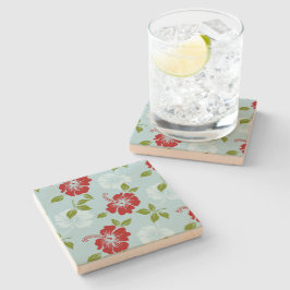 Porta-copo De Pedra Impressão havaiano