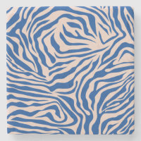 Impressão Zebra Azul Zebra Stripe Impressão Animal