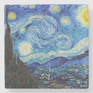 Porta-copo De Pedra Impressionismo Vincent Van Gogh Starry Night