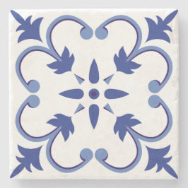 Porta-copo De Pedra Indigo Vinha Petal