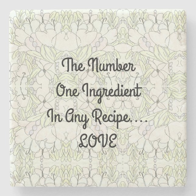 Porta-copo De Pedra Ingrediente...AMOR (Frente)