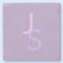 Iniciais Monogramadas Sobrepostas Modernas | Roxo