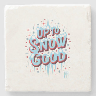 Porta-copo De Pedra Inscrição de Até Neve - Engraçado Chris