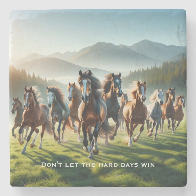 Porta-copo De Pedra Inspiração Motivacional (Frente)