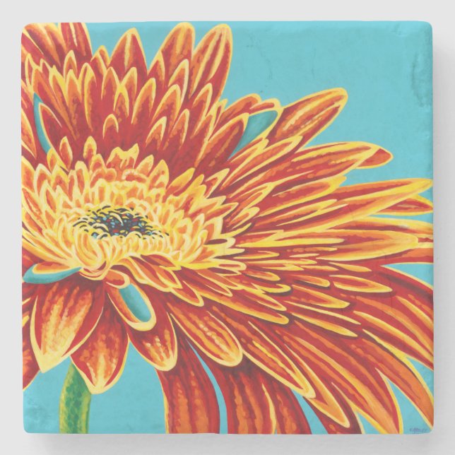 Porta-copo De Pedra Intermitências de cores I (Frente)