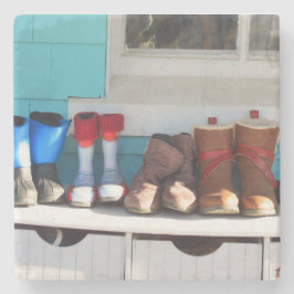 Porta-copo De Pedra Inverno Boots All in a Row - Martha's Vineyard