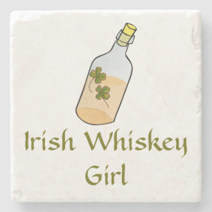 Porta-copo De Pedra Irlandesa Whiskey Girl