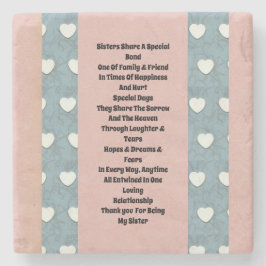 Porta-copo De Pedra Irmã Marshmallow Hearts