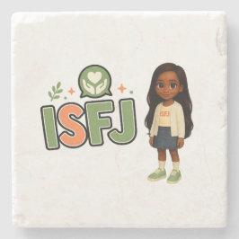Porta-copo De Pedra ISFJ — A Guardiã da Harmonia