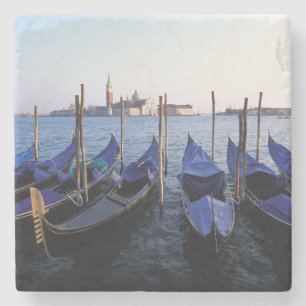 Porta-copo De Pedra Itália, Veneto, Veneza, Fileira de Gôndolas e San