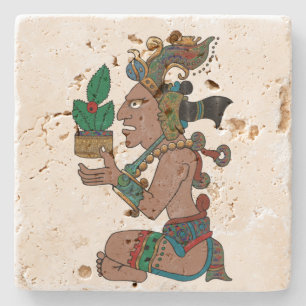 Porta-copo De Pedra Iucatão Mexicano psicadélico Visiones