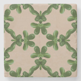 Porta-copo De Pedra Jade Lattice in Beige