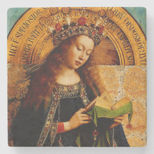 Porta-copo De Pedra Jan van Eyck - Coleção de Arte Fina da Virgem Mari