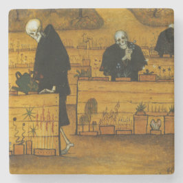 Porta-copo De Pedra Jardim da Morte (por Hugo Simberg)