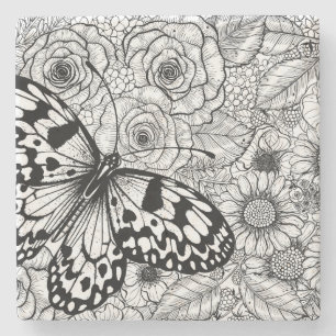 Porta-copo De Pedra Jardim de papagaio