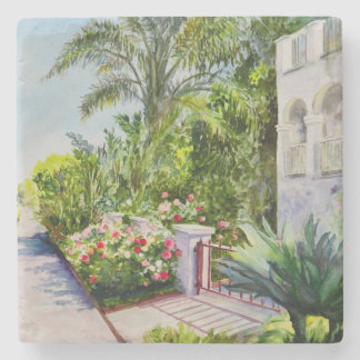 Porta-copo De Pedra Jardim de rosas do canal