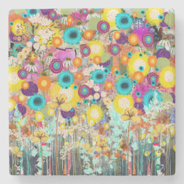 Porta-copo De Pedra Jardim dos Sonhos - Arte Floral Inspirada na Natur