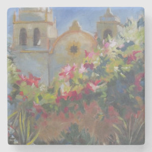 Porta-copo De Pedra Jardim espanhol de Califórnia da missão de Carme