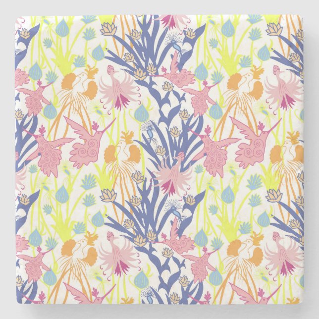 Porta-copo De Pedra Jardim Surrealista (Frente)