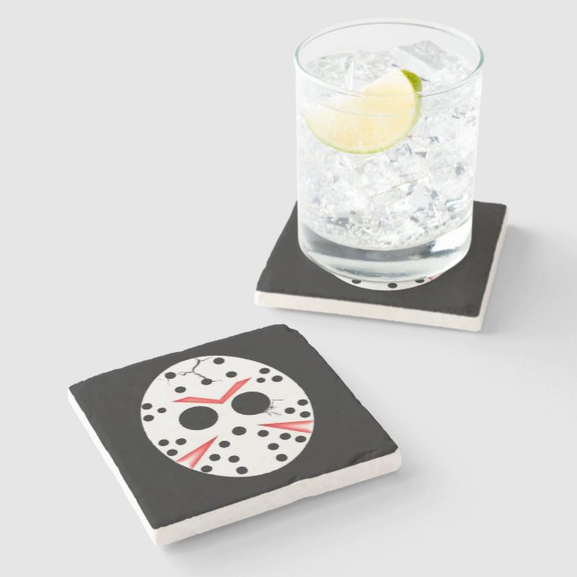 Porta-copo De Pedra Jason Friday o 13 (Lateral)