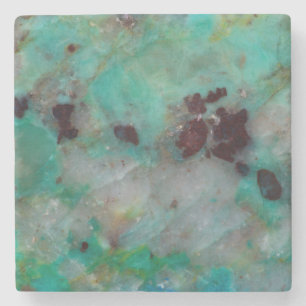 Porta-copo De Pedra Jasper de Crisocola Azul