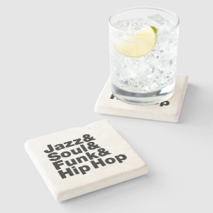 Porta-copo De Pedra Jazz & Alma & Funk & Hip Hop