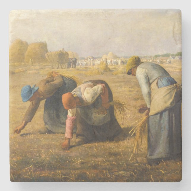 Porta-copo De Pedra Jean-Francois Millet - The Gleaners (Frente)