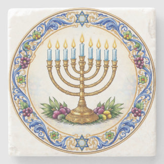 Porta-copo De Pedra Jewish marble coaster