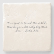 João 3:16, Concha de Pedra para Presente