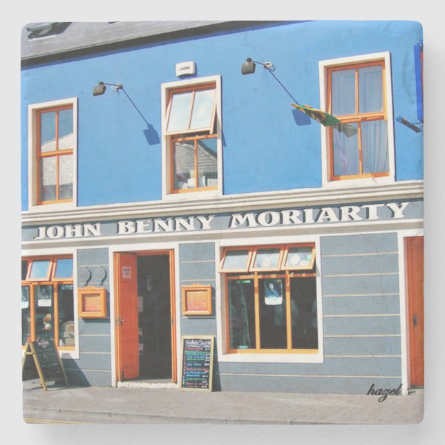Porta-copo De Pedra John Benny's, John Benny's Dingle, Dingle, Irlandê (Frente)