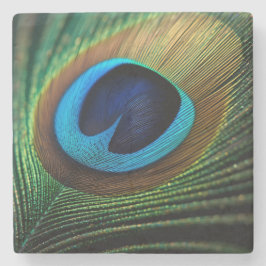 Porta-copo De Pedra Joia de Peacock