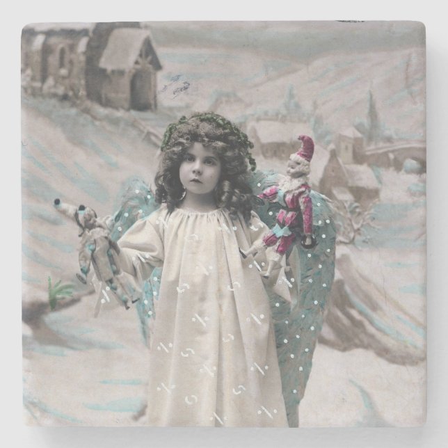 Porta-copo De Pedra Joyeux Noel (Frente)