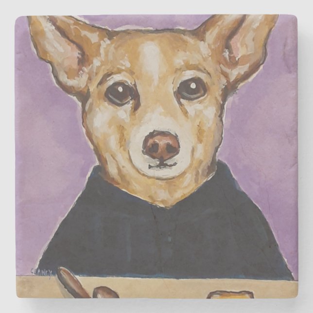 Porta-copo De Pedra Juíza Porta copos (Frente)