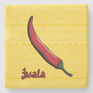 Porta-copo De Pedra Jwala Chili Pepper Stone Porta copos