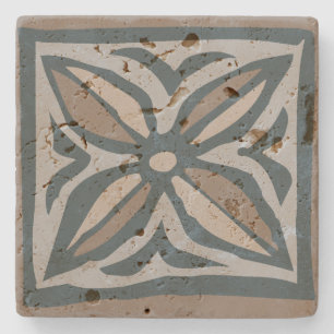 Porta-copo De Pedra Kalakaua Hawaiian Tropical Tapa KL302