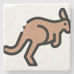 Porta-copo De Pedra Kangaroo
