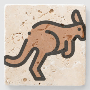 Porta-copo De Pedra Kangaroo