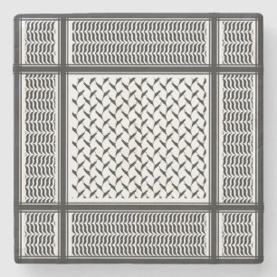 Porta-copo De Pedra keffiyeh palestino
