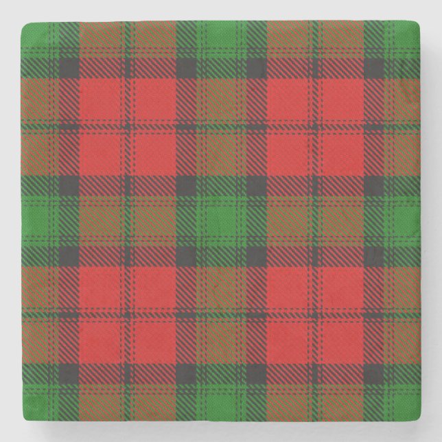 Porta-copo De Pedra Kerr Tartan (Frente)