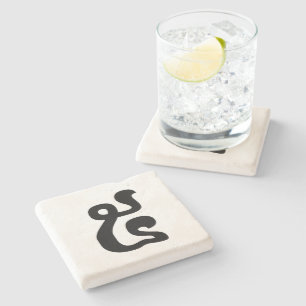 Porta-copo De Pedra Khmer Script do Cambodja Número 5 / Cinco / ៥ (Pra