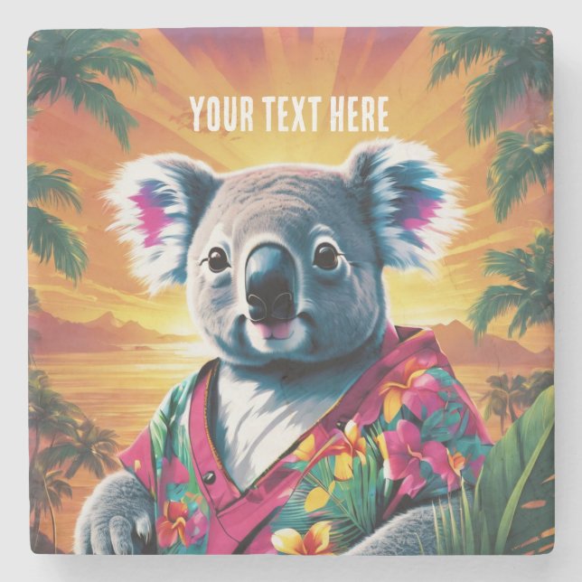 Porta-copo De Pedra khoala (Frente)